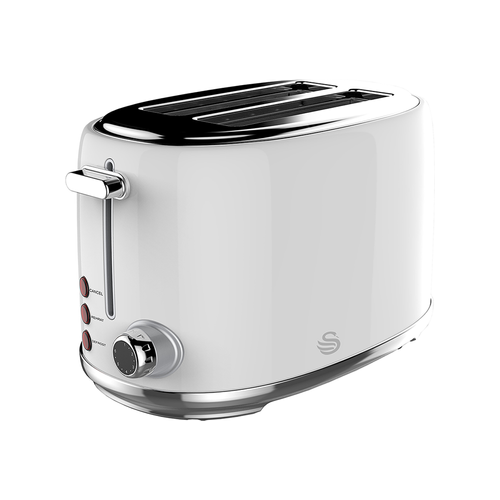 Swan 1.7L Cordless Kettle & 2 Slice Toaster - Pearl White (Photo: 2)